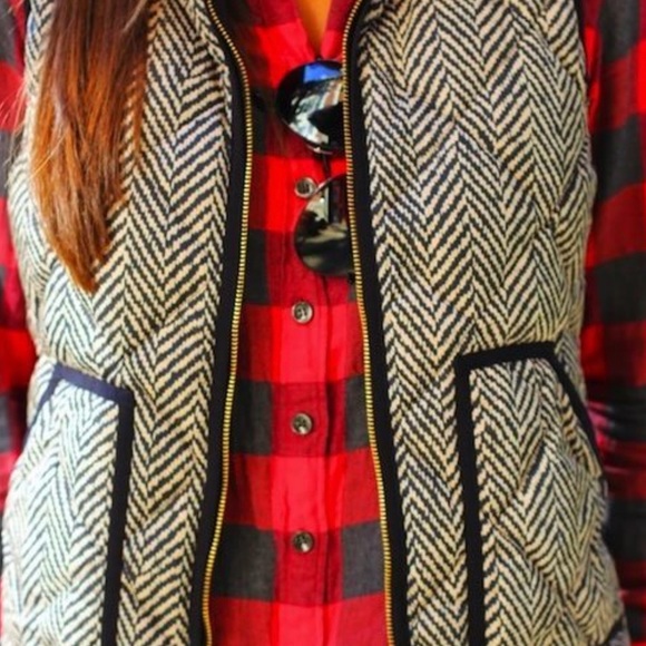 J crew herringbone vest - Picture 2 of 4